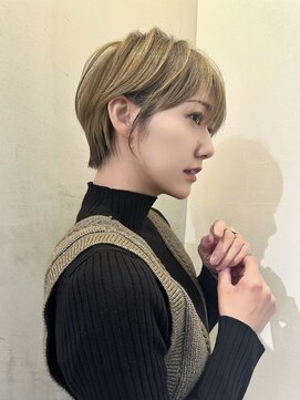 ロンドエニカ 大宮(Lond enika) ショート/ハイライトカラー/白髪/白髪ぼかし/くびれヘア/大宮