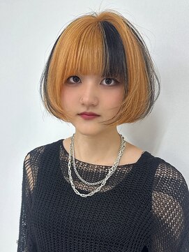 インク サカエ(inq sakae) ショート/顔まわりカット/デザインカラー/ボブ