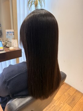 『髪質改善ストレート×極ツヤロング』