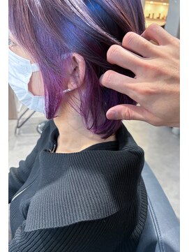 【髪質改善インナーカラー/ラベンダーパープル】