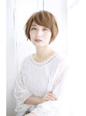 【町田】小顔ショート/明るめベージュカラー