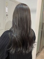 ラニヘアサロン(lani hair salon) ブリーチなしダブルカラー/カーキグレージュ/透明感カラー