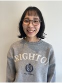 クセをいかした切りっぱなしボブ