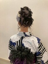 ヘアアレンジメント ボガスティーズ 溝の口店(Hair arrangement Vogusty's)&nbsp;カールアップ/浴衣/イベント/花火大会/鎌倉花火