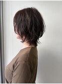 大人くびれニュアンスショートウルフ