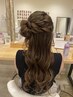 【9:00～10:00】《デートやパーティに♪》お団子ハーフアップ￥3850→￥3500