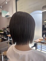 テーラヘアー 袖ヶ浦2号店(TELA HAIR)&nbsp;軽め切りっぱなしボブ×暗めカラー