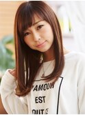 ストレートなのに自然なやわらかさを提案します♪【平塚】