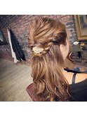 ヘアーセット(ハーフアップ)