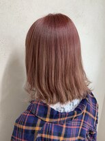 アジールヘア 東上野店(agir hair)&nbsp;小顔レイヤーピンクカラー【イルミナカラー上野】