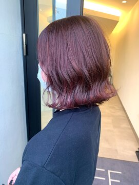 フェーディン(fa/din) 艶髪ピンクパープルボブ