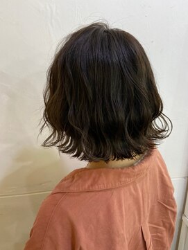 エスト ヘアー ルーナ 本八幡店(est hair Luna) ウェットヘア＿ 透け感 ＿暖色系カラー
