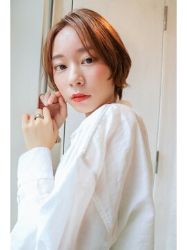 オルゴ(orgo) オレンジベージュのくびれショート