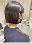 地毛風カラー/切りっぱなし/ミニボブ