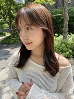 サク(Sac.)&nbsp;シルキーベージュ×シースルーバングSac.恵比寿　栃木優佑