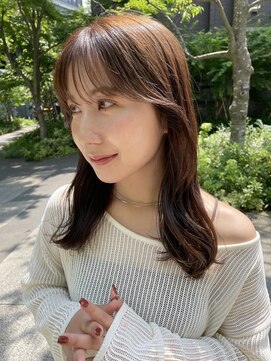 サク(Sac.) シルキーベージュ×シースルーバングSac.恵比寿 栃木優佑