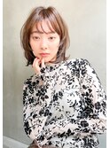 ACE 横浜 ゆるふわ小顔外ハネボブ×透明感ブラウンカラー