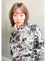 エース (ACE) ACE 横浜 ゆるふわ小顔外ハネボブ×透明感ブラウンカラー