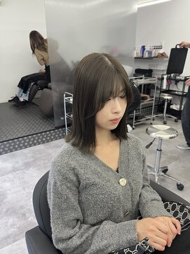 アイスプロドバイブルーム 木更津店(ice prod by bloom) ミディアムヘア/暗めカラー/グランマッシュ/木更津