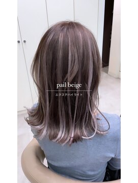 スタイル 茅ケ崎(STYLE) ブリーチ×ベージュカラー×エクステハイライト