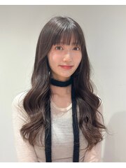 韓国風パーマ/コテ巻き風パーマ/髪質改善/グレージュ/韓国