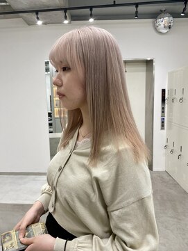 ヘアサロン ドット トウキョウ カラー 町田店(hair salon dot. tokyo color) 切りっぱなしボブ/エアリーロング/美髪/ピンクブラウン/町田