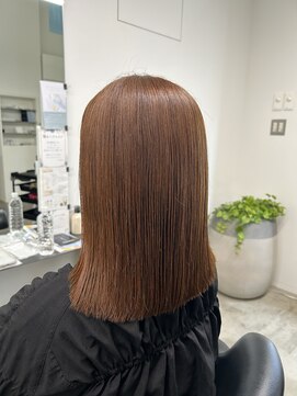 イレス 札幌円山店(IRESU) 切りっぱなしボブ/エアリーロング/美髪/ピンクブラウン/ショート