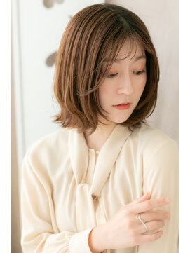 カバーヘア イヴ 戸頭店(COVER HAIR EVE) 艶感ミルクティーベージュ大人美人くびれヘアZ戸頭20代30代40代