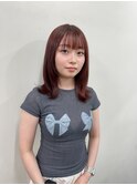 顔まわりレイヤーの韓国ヘア