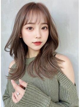 オリジンズヘアーセカンド 守谷店(Origins hair 2nd) くびれヘア×ベージュ系カラー×BYKARTE TR