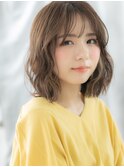 ミストバングオリーブブラウンボブパーマq古河20代30代