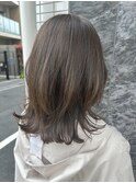 ミディアムレイヤー×オリーブグレージュ_八千代緑が丘