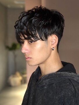 ガーデンヨコハマエスト(GARDEN YOKOHAMA est) ダウンバング　ニュアンスパーマ　ツーブロック　ショート