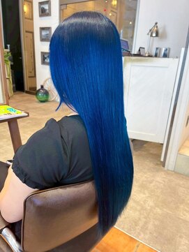 ルチア ヘア ステラ 京都店(Lucia hair stella) 髪質改善/ブルーブラック/ハイトーン/京都/河原町/学割U24