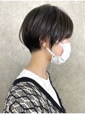 ショートヘア顔周りレイヤーブリーチダブルカラーショートボブ