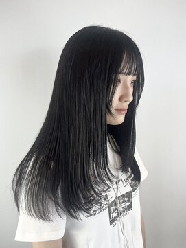 ヘアデザイン アンジェロカフェ(Hair Design Angelo cafe) 低めフェイスレイヤー/縮毛矯正【20代30代40代】