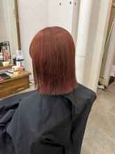 アジールヘア 北千住駅西口店(agir hair) オレンジカラー　#Kitasenjyu