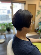 ヘア アート るふるりーる グラデーションボブ