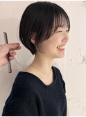 *滝田*20代30代40代50代吉祥寺ショートボブ小顔丸み暗めカラー