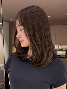 メゾンマイル 恵比寿(maison mile) ハイライトカラー/ブラウン/レイヤーカット/白髪ぼかし/恵比寿駅