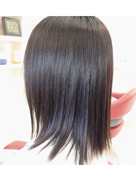 ツヤ髪ミディアムストレート&髪質改善