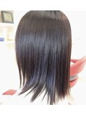 ツヤ髪ミディアムストレート&髪質改善