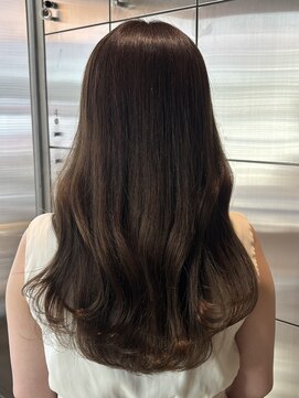 オーガニック リブ 川越(organic+live) ブリーチなし◎まろやかブラウンカラーロング冬カラー