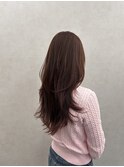 【qumu MARIKO】ピンクブラウン×レイヤーカット