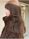 【表参道】ブリーチなしダブルカラー×肌映えミルクティーベージ