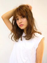 バランス 原宿 表参道(balance) ヘーゼルベージュ×ミディアムヘア YUKA