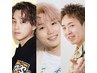 店長、ディレクター、トップスタイリストmen'sカット（竹田津/増永/榎指名）