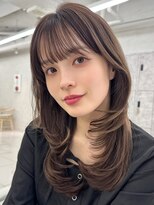 ロエ 元町店(Loe)&nbsp;元町レイヤーカット韓国ダブルカラー顔周り前髪カットボブ