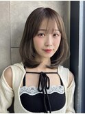 ホビ垢女子のレイヤーカット シースルーバング 8s57
