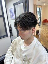 ルシードスタイルアートラッシュ(LUCIDO STYLE ARTRUSH) フェザーパーマ×アップバングショート